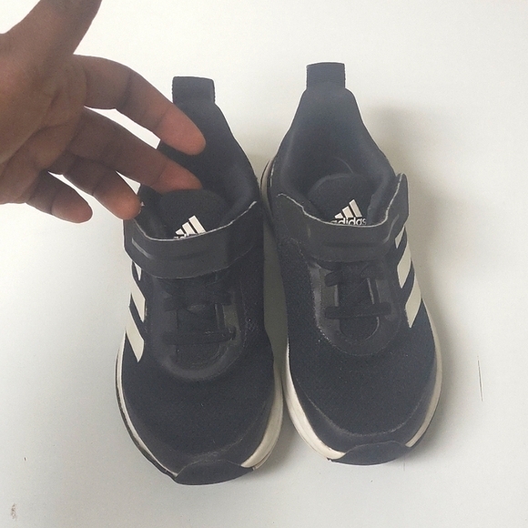 Addidas FortaRun EL K for kids in Black and white color size US 11K - Picture 5 of 16